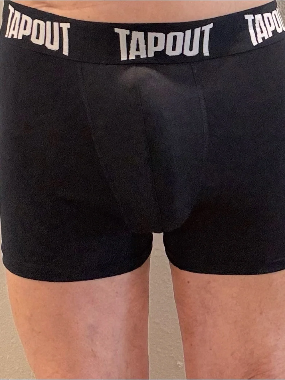 Tapout Black Men's Boxer Briefs with Logo Waistband